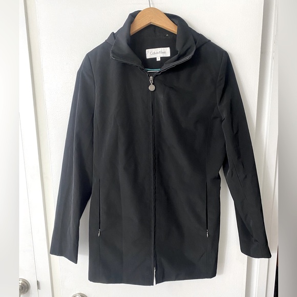 Calvin Klein Black water resistant rain and fall coat - Picture 1 of 5